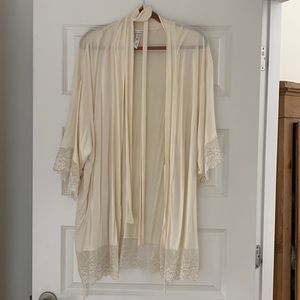 BLHDN cotton cream bridal robe